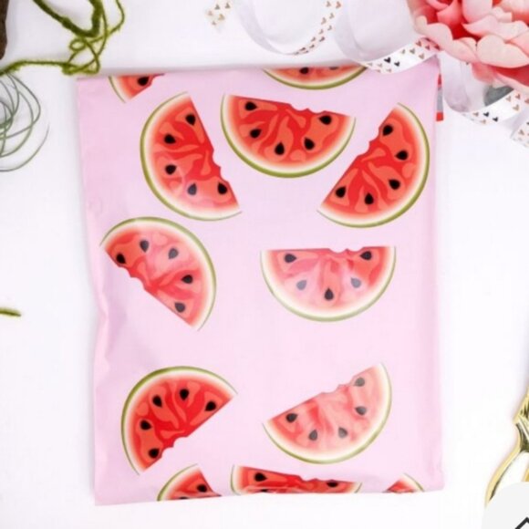 Watermelon Designer Poly Mailers  (20) 10x13 Plus Extras - Picture 1 of 5